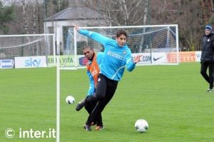 Ricky Alvarez och Maicon i full träning