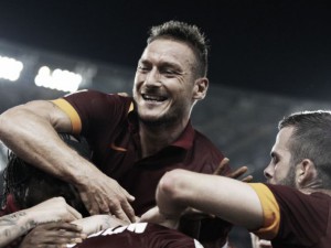 Totti threaded through balls all night, shifting wide to overload whichever wing they decided to pin-point at will. 