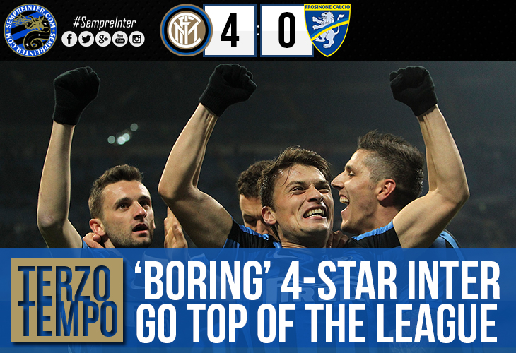 Terzo Tempo – “Boring” Four Star Inter Go Top Of The League