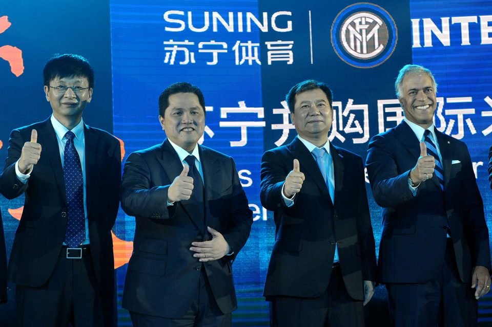 Inter has 106 million fans in China, the second best in the country