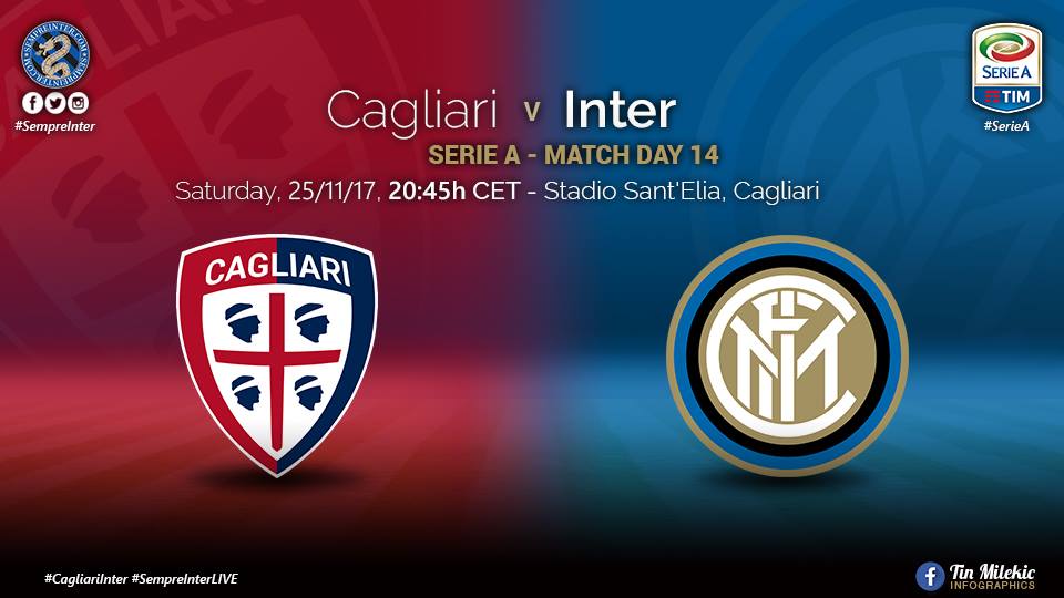 OFFICIAL - Starting lineups Cagliari vs Inter: Santon retains his spot ...