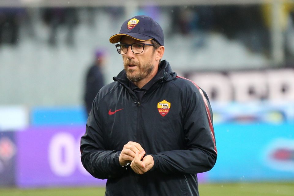 AS Roma Coach Di Francesco Confirms: Dzeko & Florenzi To Start Vs Inter