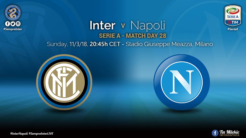 OFFICIAL – Starting Lineups Inter vs Napoli: Icardi and Miranda start