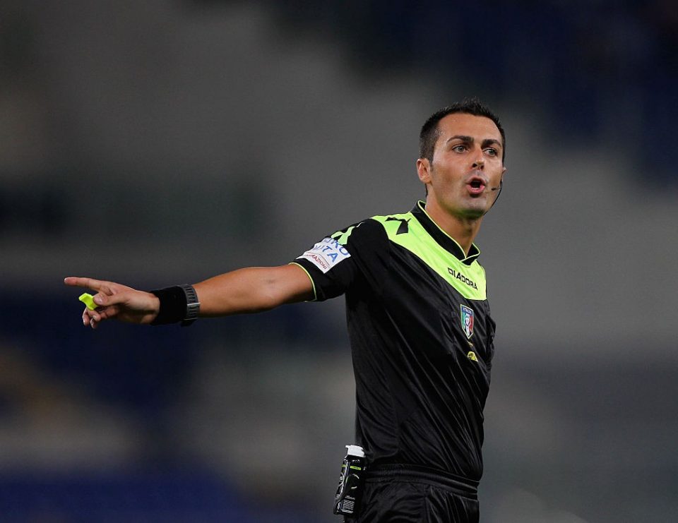 Italian Media Very Critical Of Referee Marco Di Bello’s Officiating In Inter’s Draw With Roma