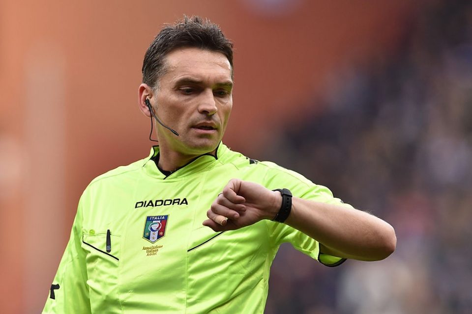 Irrati To Referee Inter For Ninth Time Against Lazio
