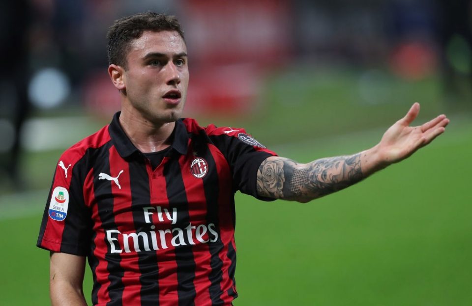 AC Milan Full Back Davide Calabria Under Fire For Making Obscene Gestures To Inter Fans