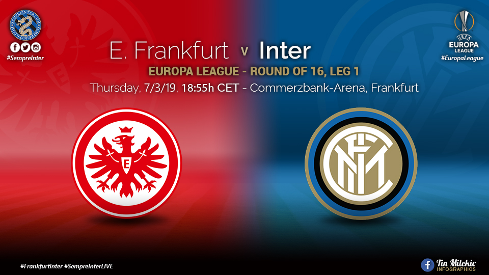 OFFICIAL – Starting Lineups Eintracht Frankfurt Vs Inter: Borja Valero Starts