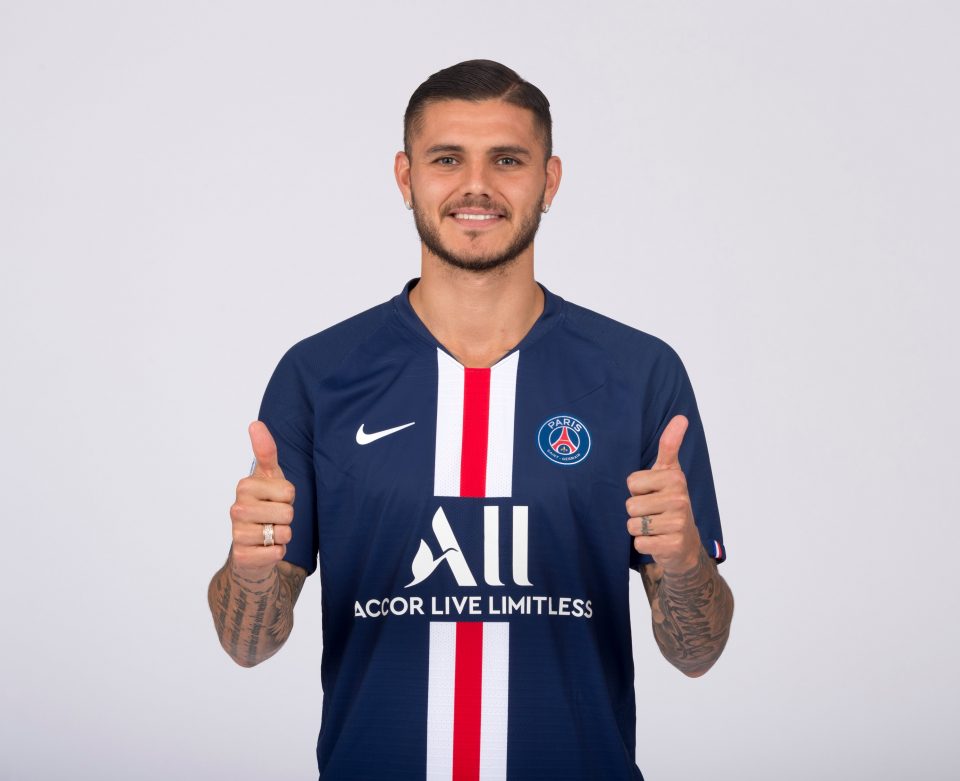 PSG 2019/20 Away Icardi #18 Jersey Name Set