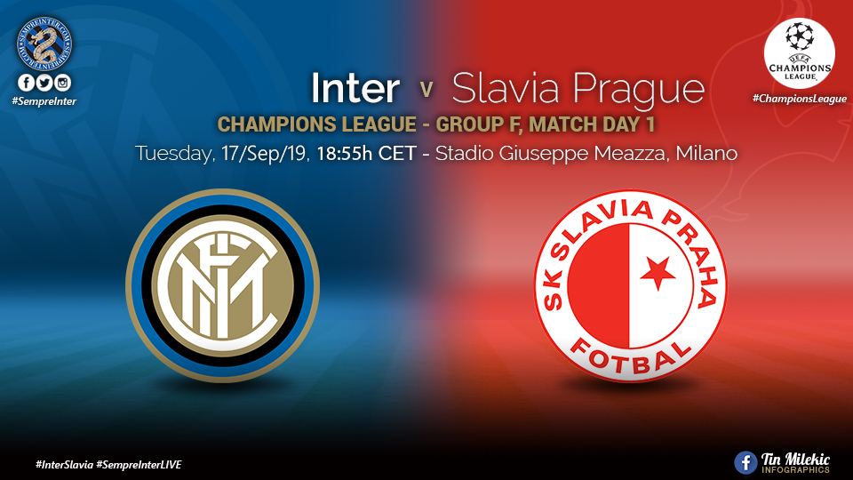 OFFICIAL - Lineups Inter vs Slavia Prague: Gagliardini, D'Ambrosio