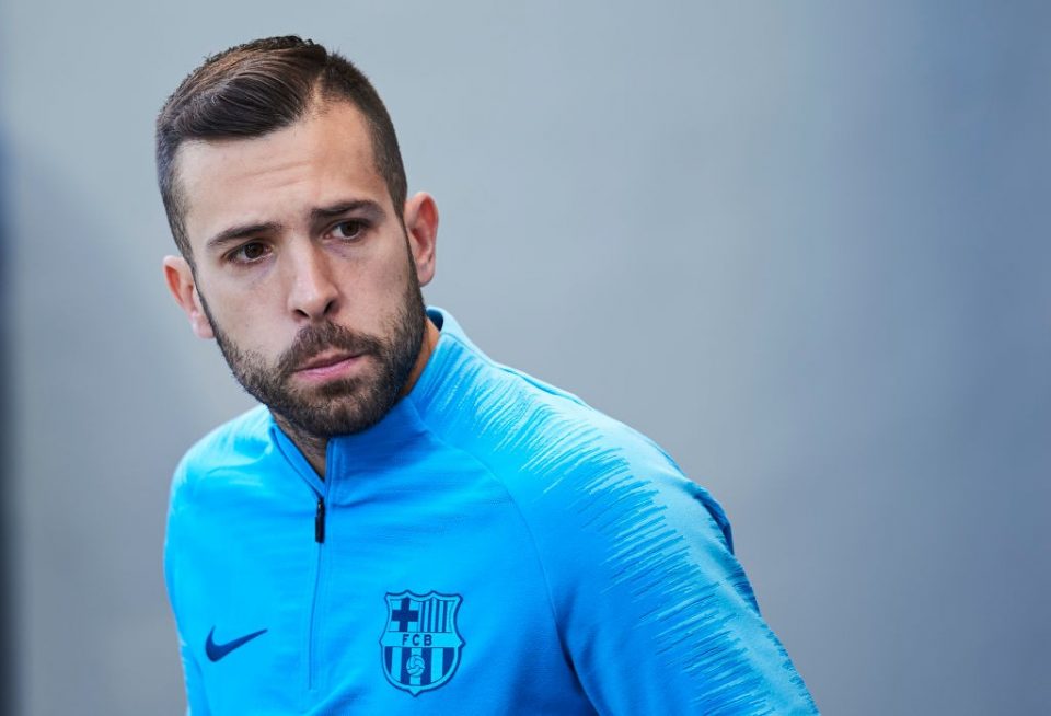 Barcelona’s Jordi Alba Possibly A Doubt For Inter Clash After Sustaining Hamstring Injury