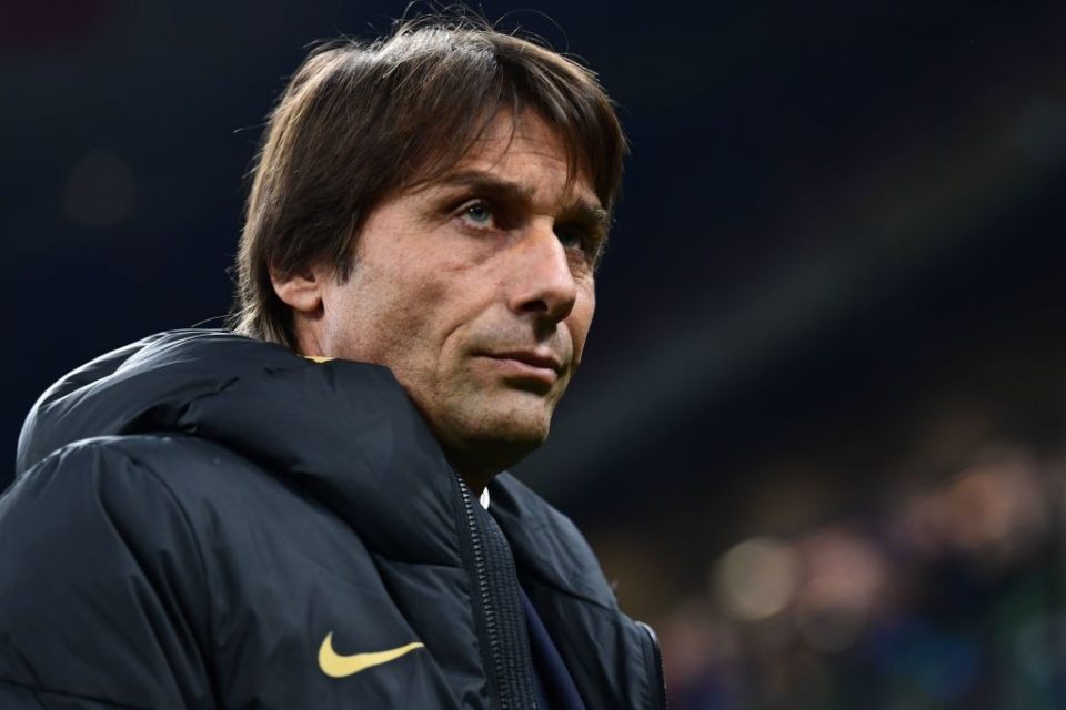 Inter Coach Antonio Conte Expects An Almost Full Stadium Of Cheering Inter Fans In Game Against Barcelona