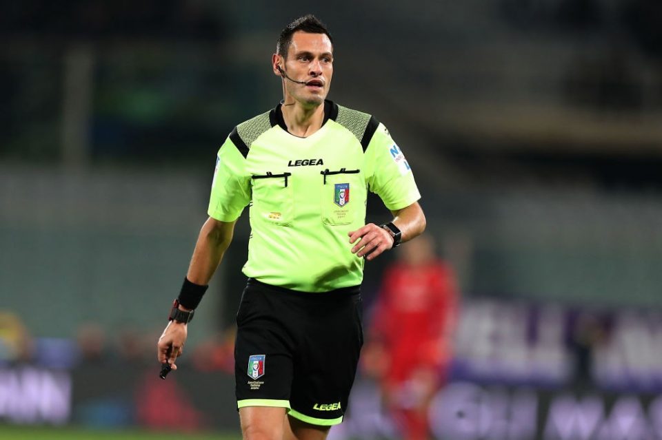 Maurizio Mariani Assigned To Officiate Inter’s Serie A Clash Against Sampdoria This Sunday