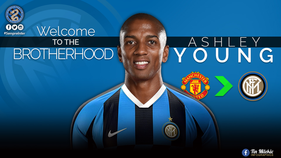 OFFICIAL – Inter Complete Signing Of Ashley Young From Manchester United