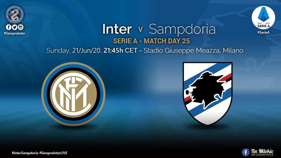 Preview – Inter Vs Sampdoria – Finally Time To Play The Match That Never Was