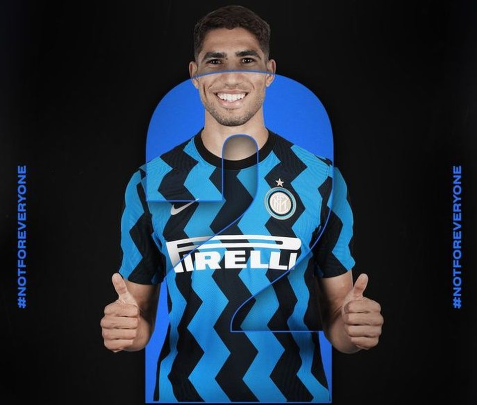 Official - Inter New Boy Achraf Hakimi Has Chosen The Number 2 Jersey