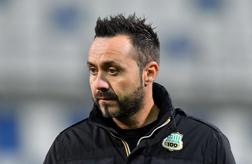 Sassuolo Coach Roberto De Zerbi: "We Must Be Proud Of Our Mentality & Show  Spirit We Had Against Inter"