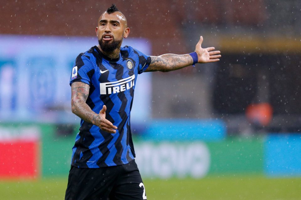 Arturo Vidal Could Return To Inter Starting Line-Up For Tomorrow’s Match Vs Hellas Verona, Italian Broadcaster Reports