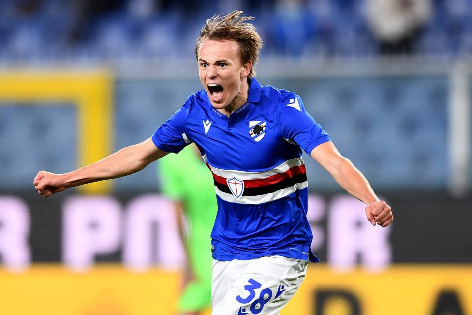 Inter Face Competition From Crystal Palace For Sampdoria’s Mikkel Damsgaard, Italian Media Claim