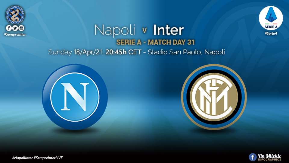 Official Starting Lineups Napoli Vs Inter Nicolo Barella & Achraf