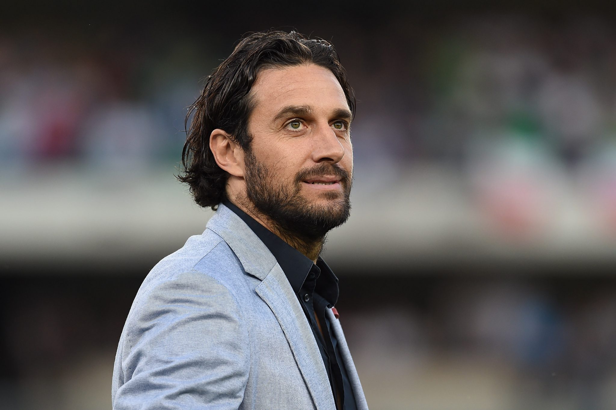  Luca Toni looks on during a match for Hellas Verona.