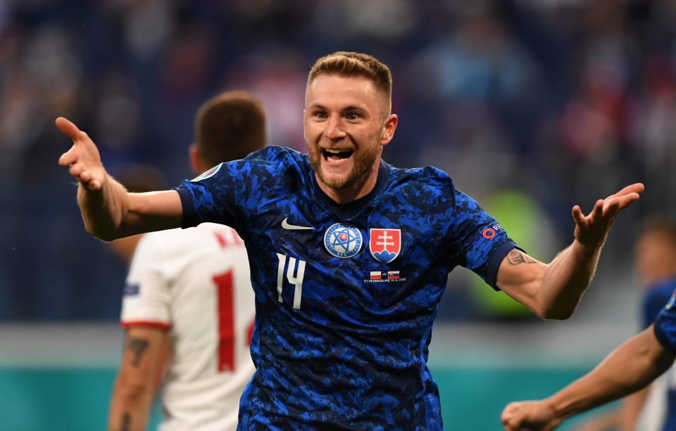 Photo – Inter Defender Milan Skriniar Celebrates Slovakia’s Nations League Win Over Belarus