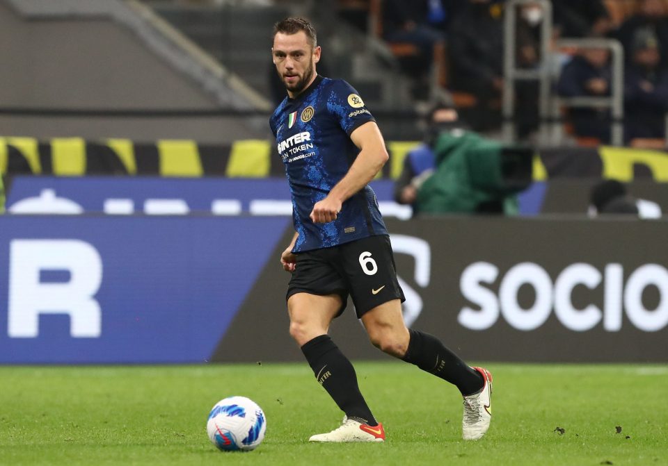 Stefan De Vrij Trained Individually Today But Inter Not Worried About His Health, Italian Media Report