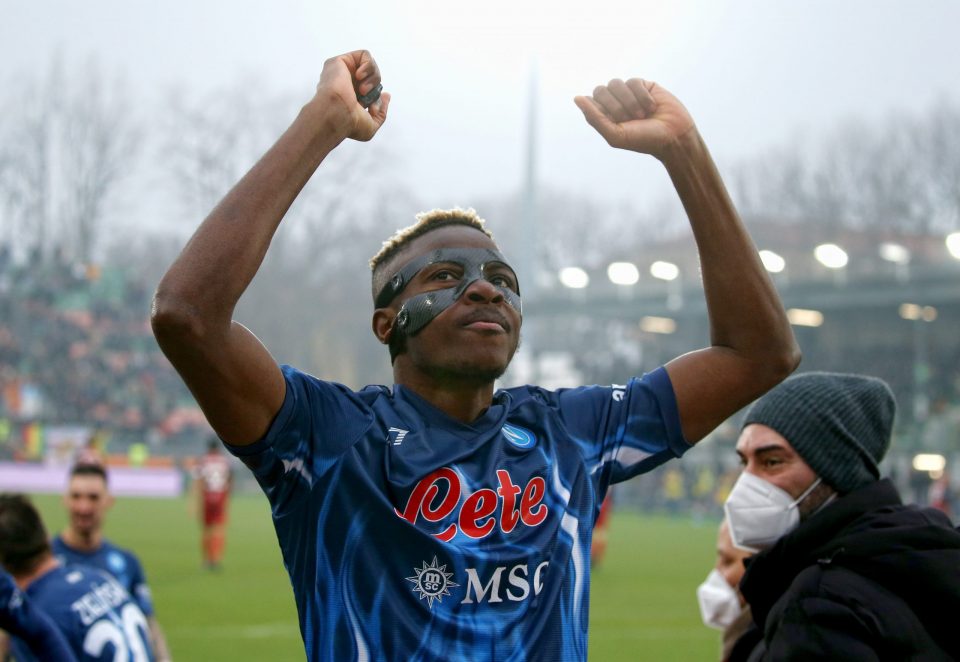 Napoli Striker Victor Osimhen: “Inter A Tough Opponent But We’re Aiming For The Scudetto”