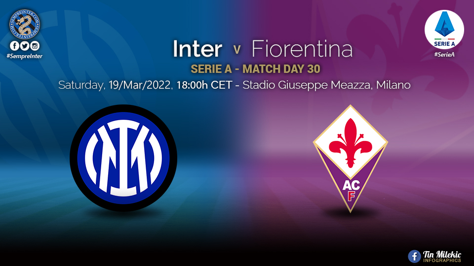 Official – Starting Lineups Inter Vs Fiorentina: Arturo Vidal & Danilo