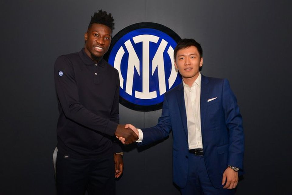Photo – Inter’s Andre Onana Pictured With President Steven Zhang