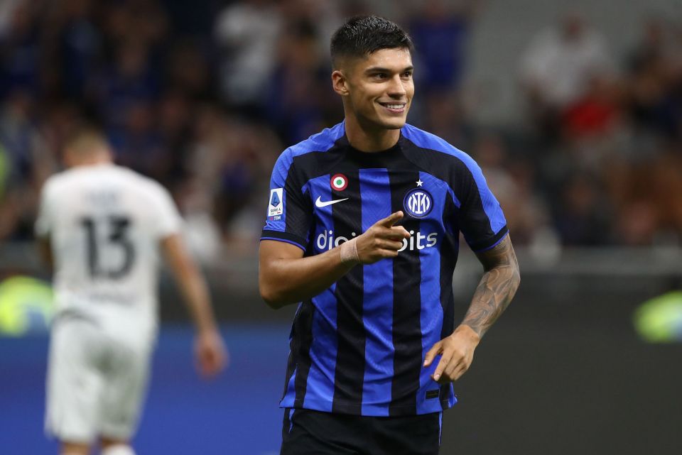 Lugano, Switzerland. 12 July 2022. Joaquin Correa of FC Internazionale in  action during the pre-season friendly football match between FC Lugano and  FC Internazionale. FC Internazionale won 4-1 over FC Lugano. Credit