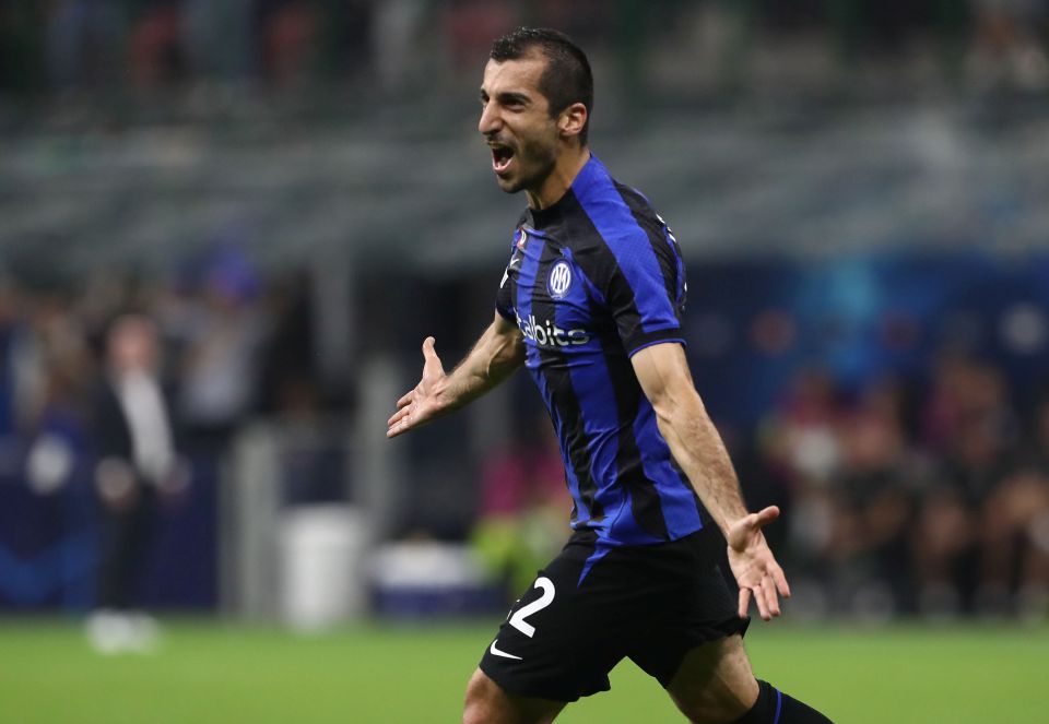 Photo - Inter Milan Midfielder Henrikh Mkhitaryan Scores In Consecutive  Serie A Home Matches For First Time Since 2021 With Lecce Strike