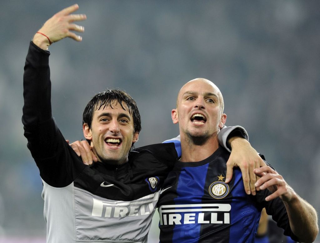 Diego Milito Esteban Cambiasso