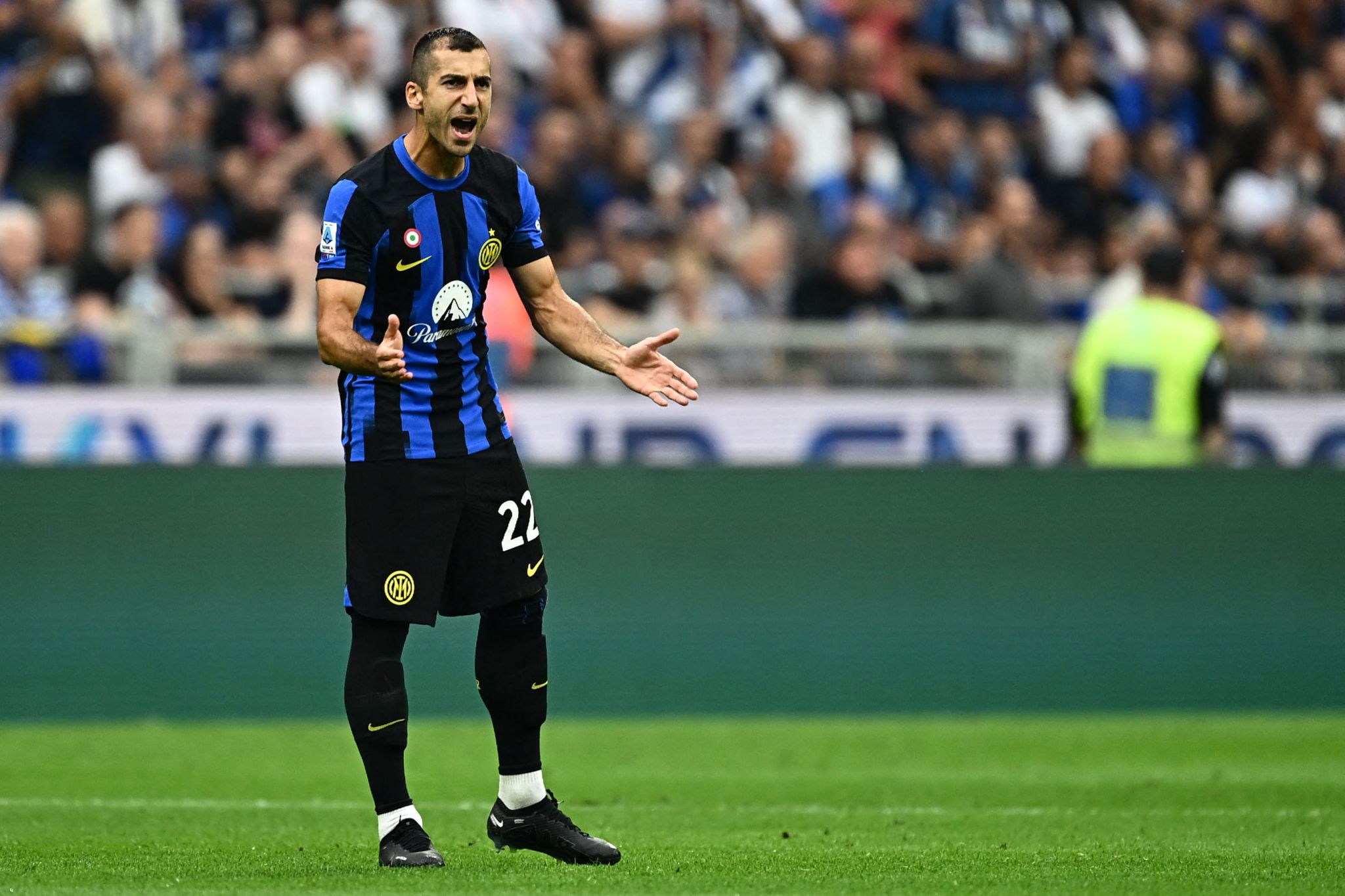 Henrikh Mkhitaryan yang akan menjadi starter Inter saat melawan Sassuolo, Kamis (28/9/2023) dini hari.