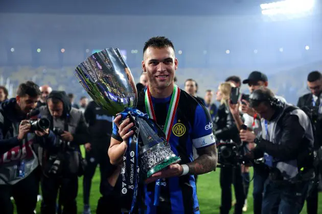 Lautaro Martinez Inter Milan Supercoppa Italiana