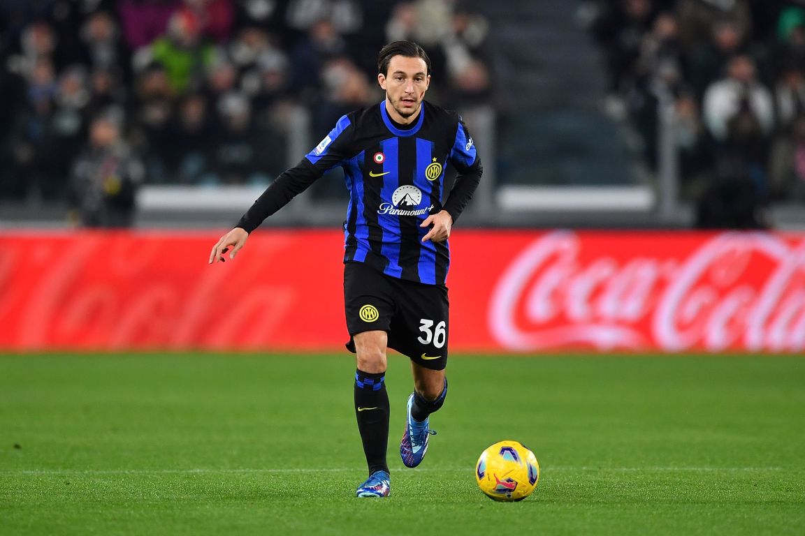 Inter Defender Matteo Darmian Celebrates Serie A Win Vs Atalanta