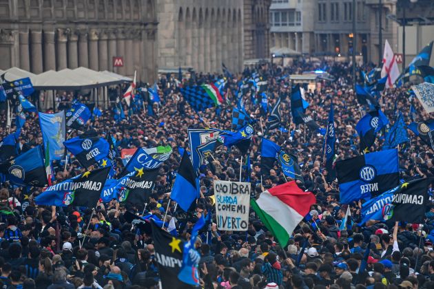 Inter Milan Fans Serie A Title 20