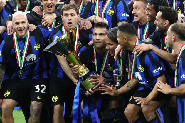 Inter Milan Serie A Champions 2023/2024 20th Scudetto