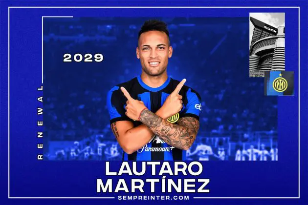 Lautaro Martinez Contract Extension Inter Milan 2029