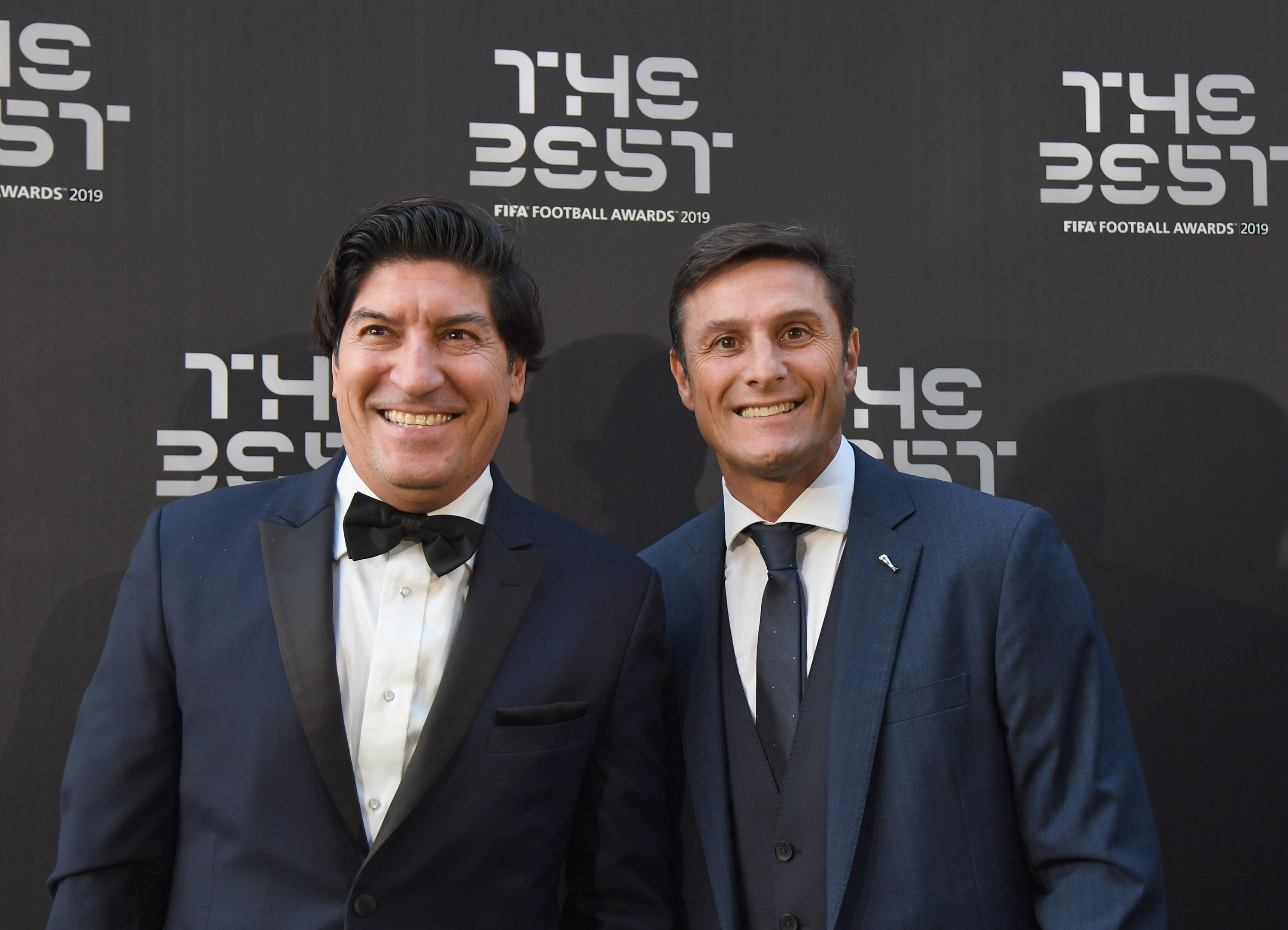 Ivan Zamorano Javier Zanetti Inter Milan Legends