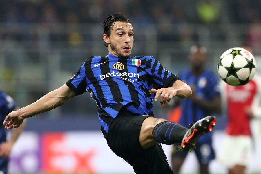 Matteo Darmian celebrates Inter Milan 20 Udinese Coppa Italia win